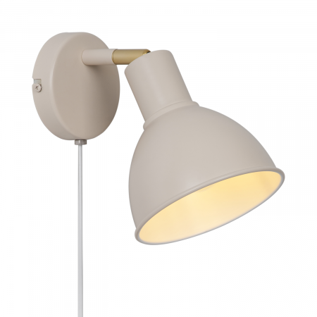 Nordlux Pop dekorative Wandleuchte Beige E27 dimmbar schlichtes Design